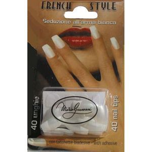 Faux ongle french x40 autocollant